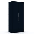 Blue Wood Sectional Corner Wardrobe Closet B131