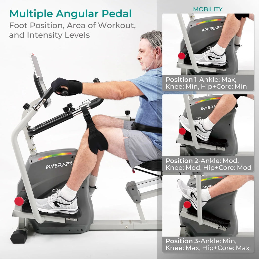 Recumbent Cross Trainer with Swivel Seat & Leg Harness D1244