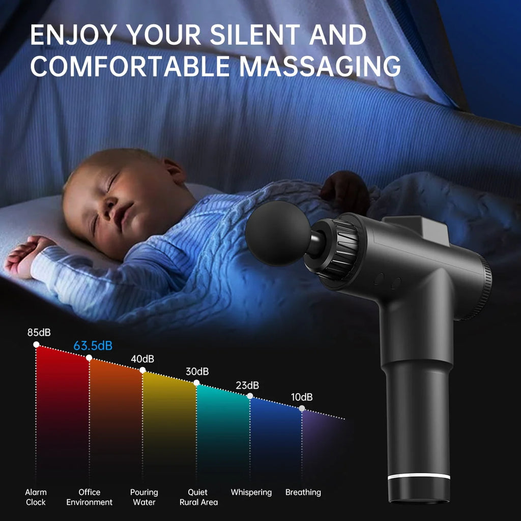 Handheld Deep Tissue Percussion Massage Gun 99 Speed Adjustable T126698