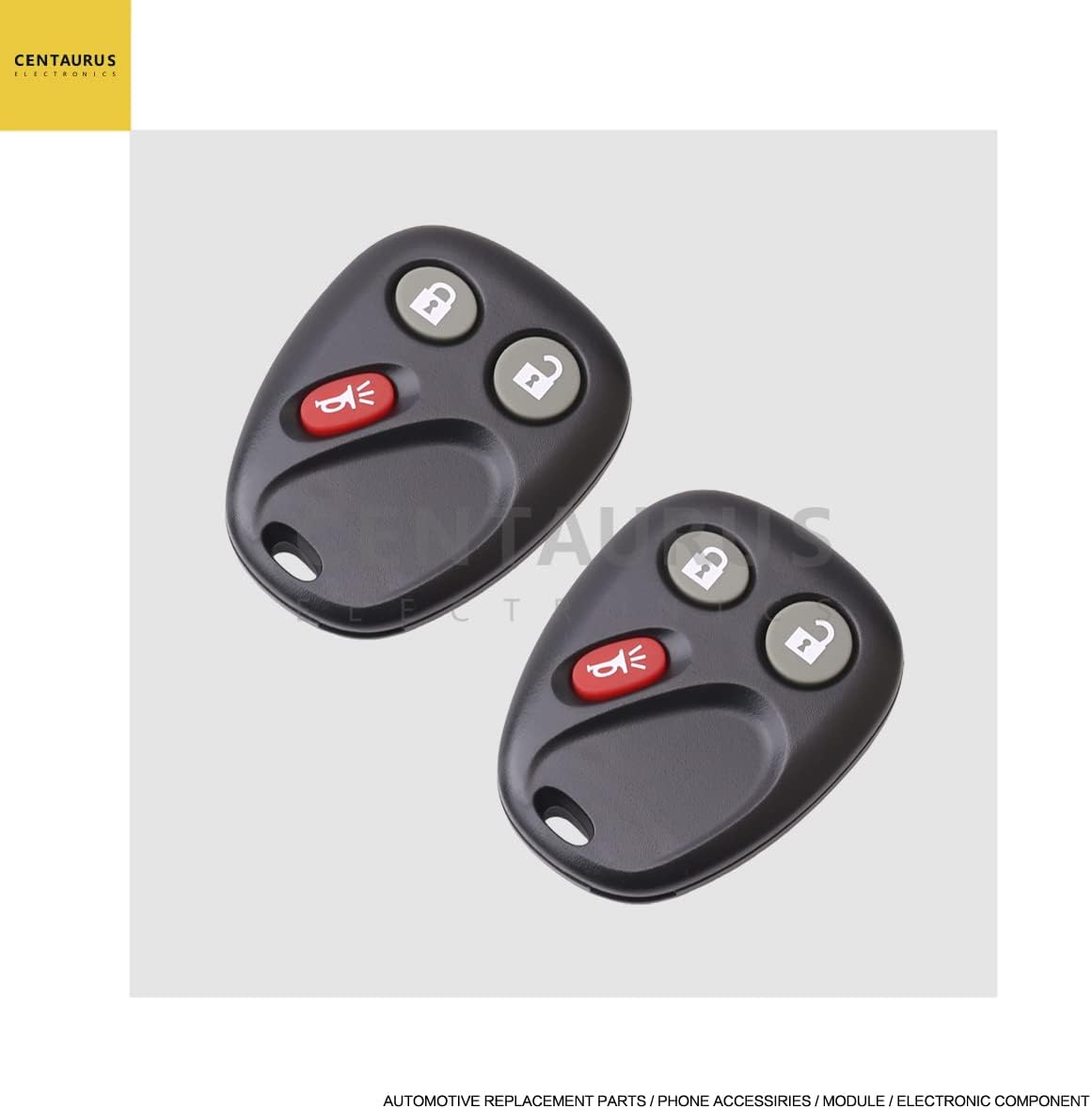 Car Key Fob Keyless Entry Remote 3 Button Pack of 2 M737094