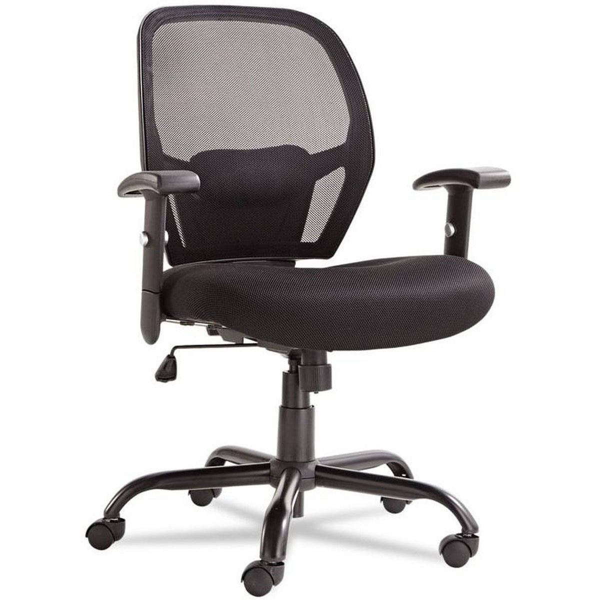 Black Mesh Big/Tall Mid-Back Swivel/Tilt Chair V737668
