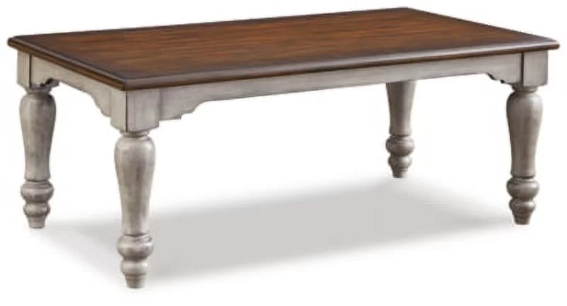 Antique Gray Brown Coffee Table L687382
