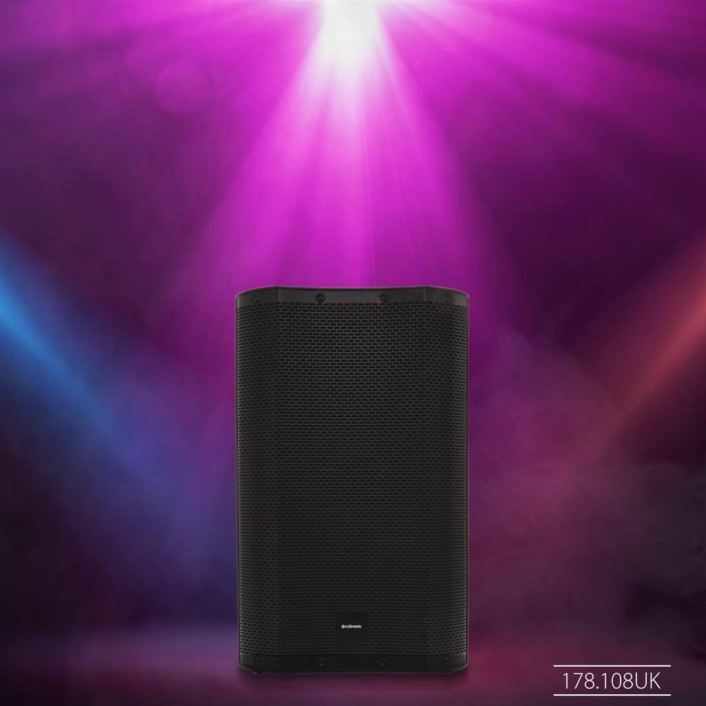 Full Range Active PA Speaker with Bluetooth, DSP, USB & SD D627