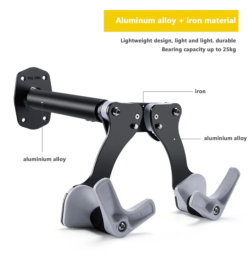 Bike Wall-Mounted Vertical Garage Storage Horizontal Adjustable Hook E743368