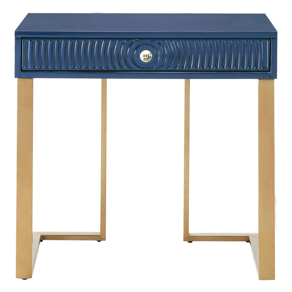 Blue Lacquer Side Table K817