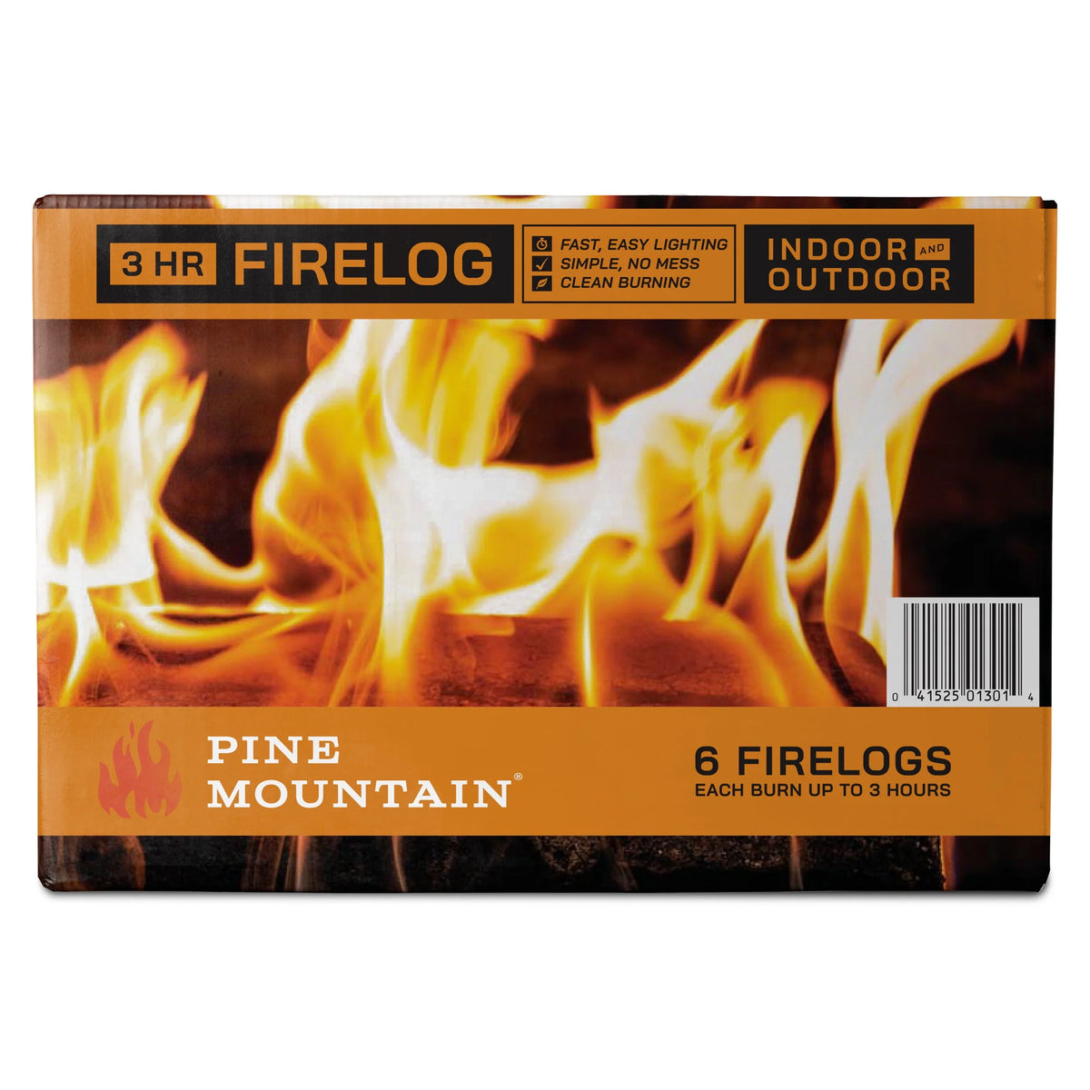 Long Burning Fire Log 6 Pack A3000