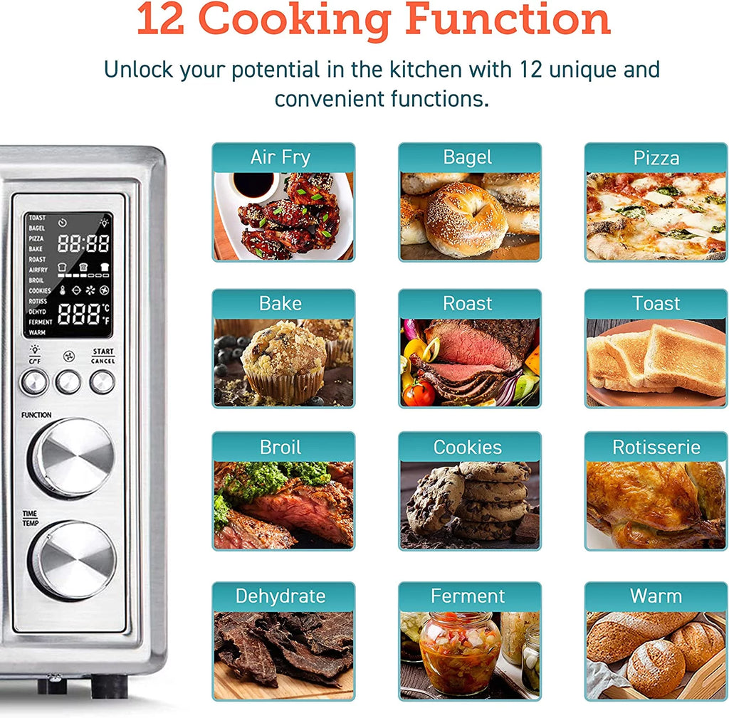 12-in-1 Convection Air Fryer Toaster Oven E388