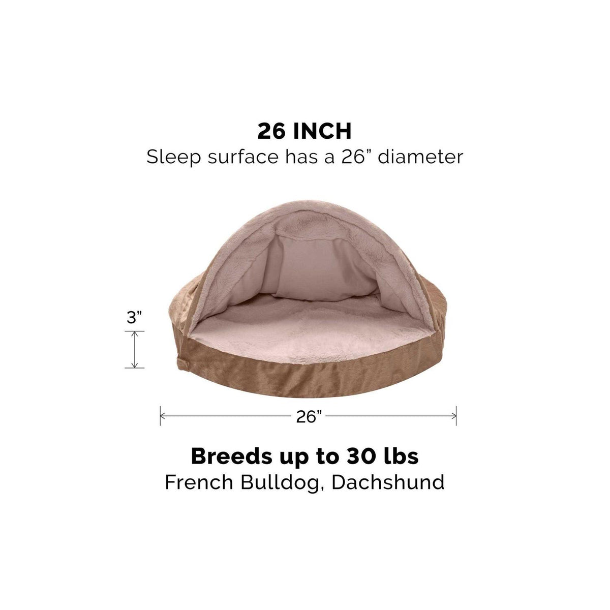 Velvet Orthopedic Pet Bed M136