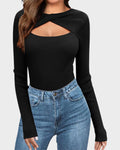 Cutout Knit Sweater N399575