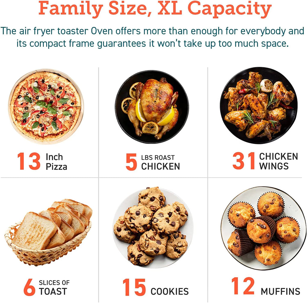 12-in-1 Convection Air Fryer Toaster Oven E388
