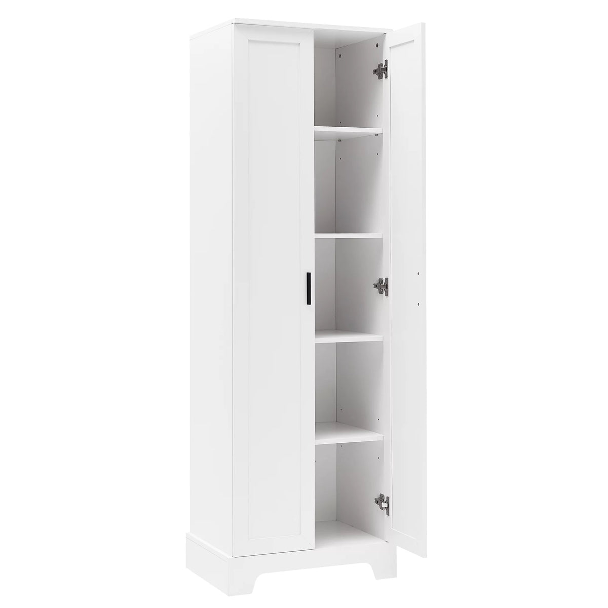 Tall Wood Bathroom Storage Cabinet with Adjustable Shelves Z2521