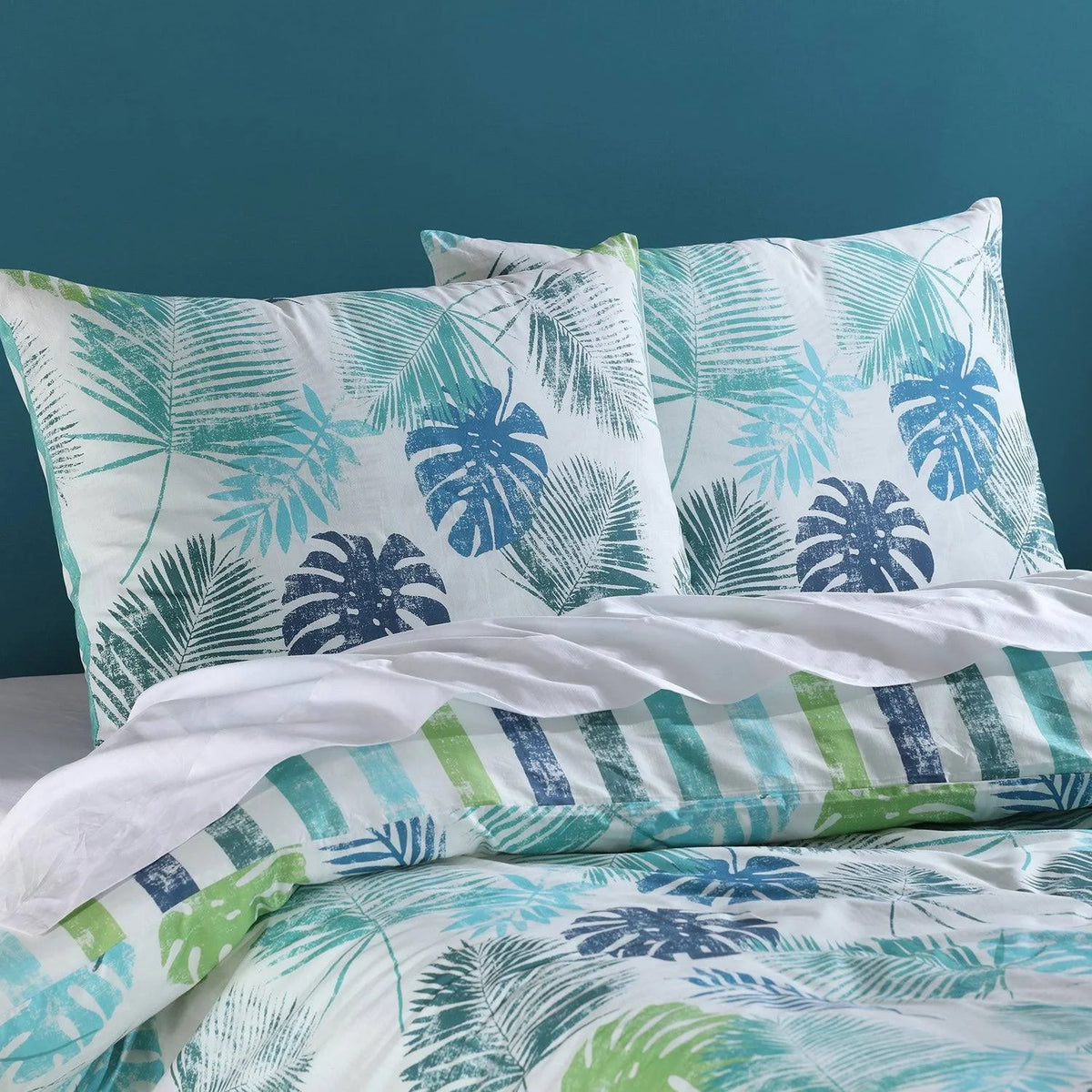 King Cotton Percale Reversible Duvet Cover Set R3293
