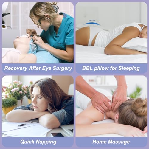 Face Down Pillow with Shredded Memory Foam and Removable Cover R342