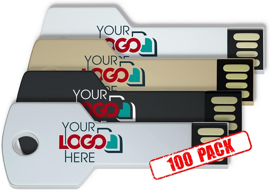 Custom Key Shaped USB Flash Drive 4GB 100 Pack P729370