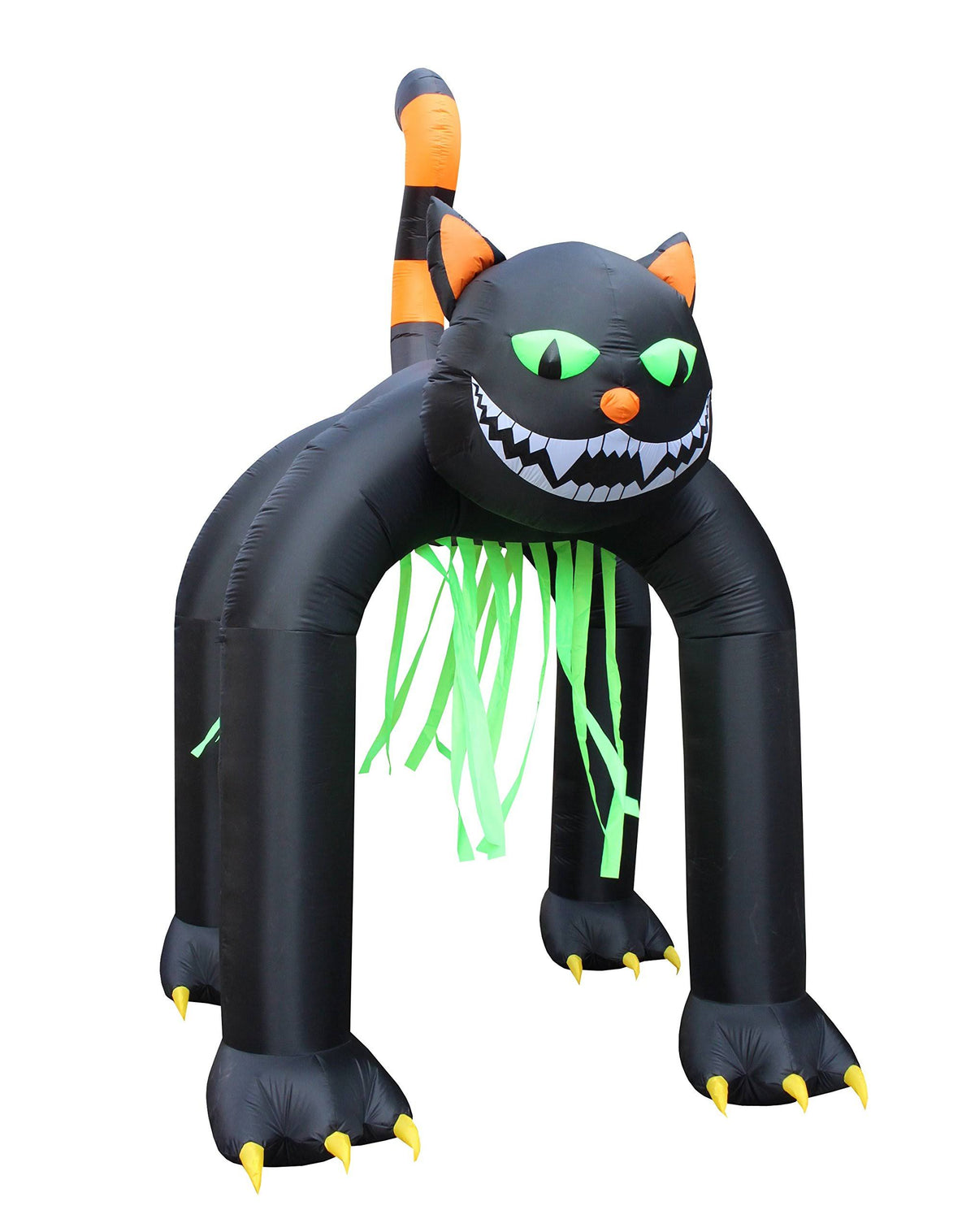 Jumbo 13 Foot Tall Halloween Inflatable Black Cat Archway U6896