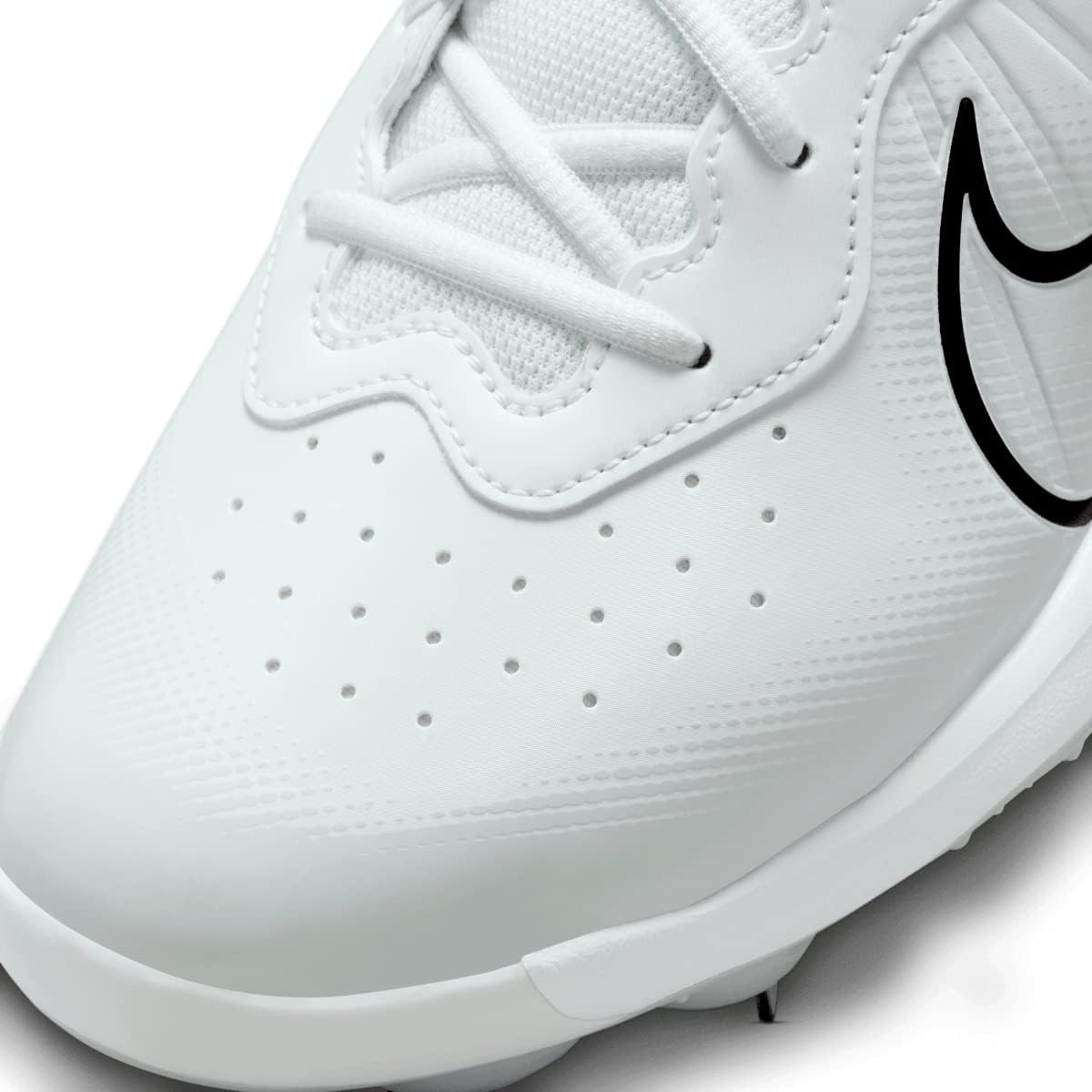 White Gray Size 8 Medium Baseball Cleats N26224