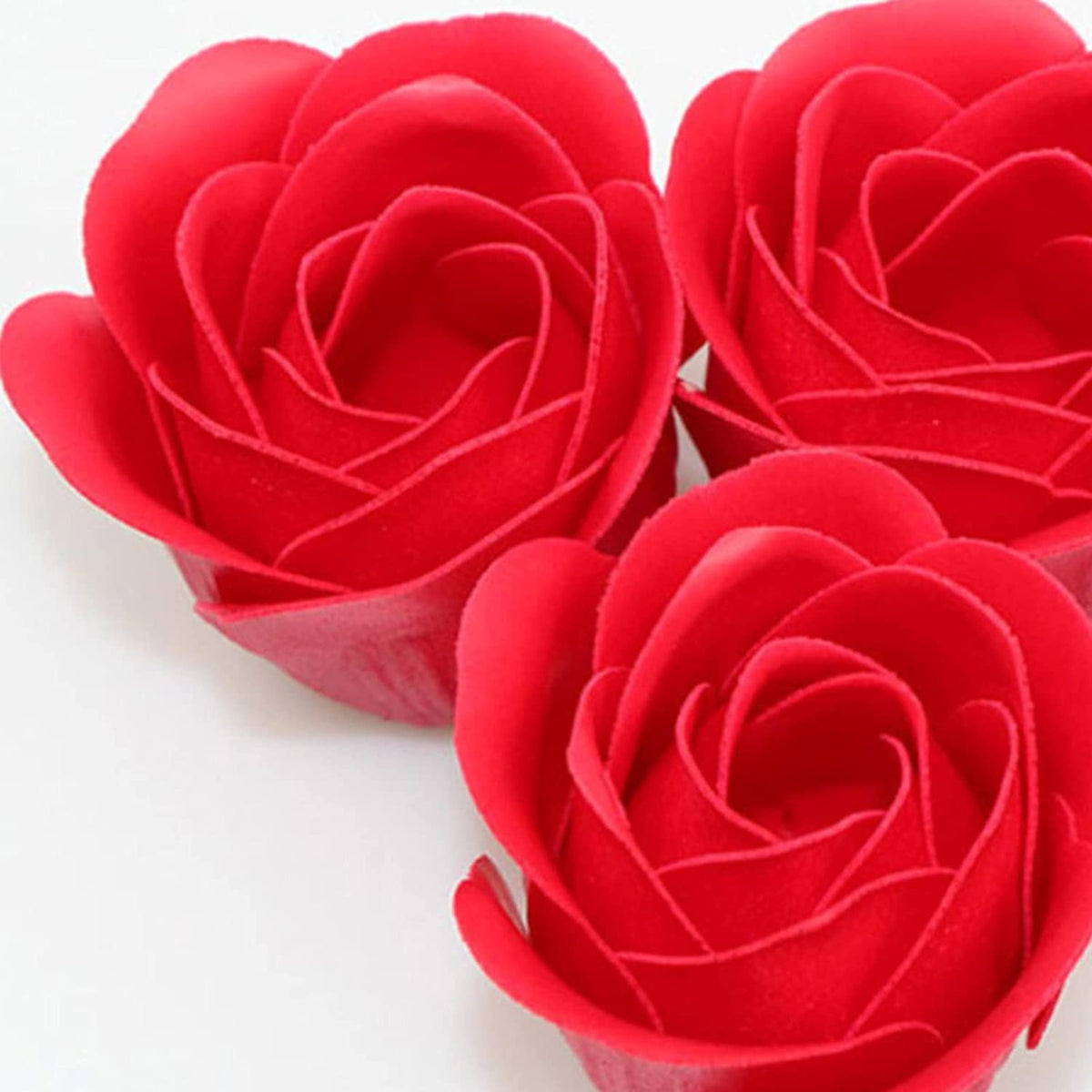 81Pcs Red Scented Bath Soap Rose Flower T612396