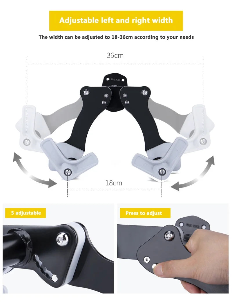 Bike Wall-Mounted Vertical Garage Storage Horizontal Adjustable Hook E743368