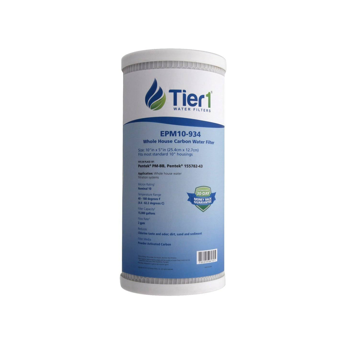 6 Pack 10 Micron Carbon Block Water Filter X3588