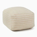 Natural Corded Pouf U674