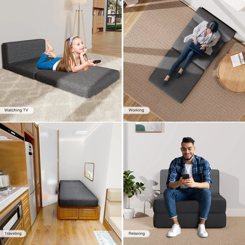 Light Gray Sleeper Sofa Bed M160597