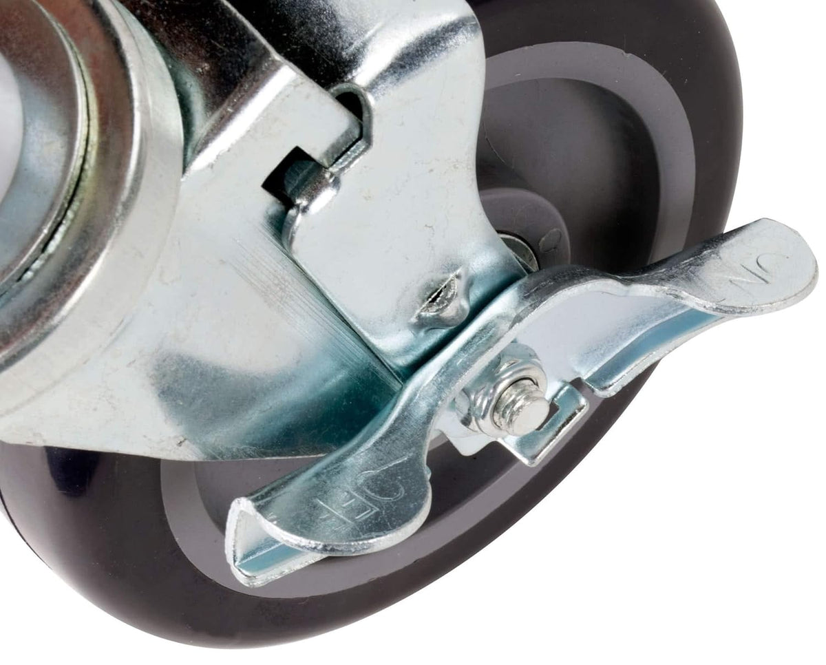 Set of 4 Expanding Stem Casters with and Without Brakes M7799