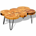 6 Trunks Solid Sheesham Wood Coffee Table V902