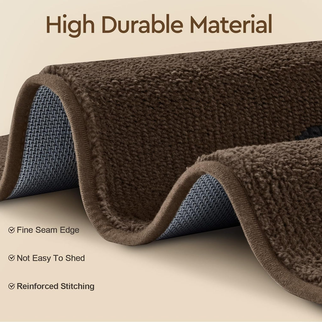 Brown 20"x32" Non Slip Absorbent Door Mat W4632