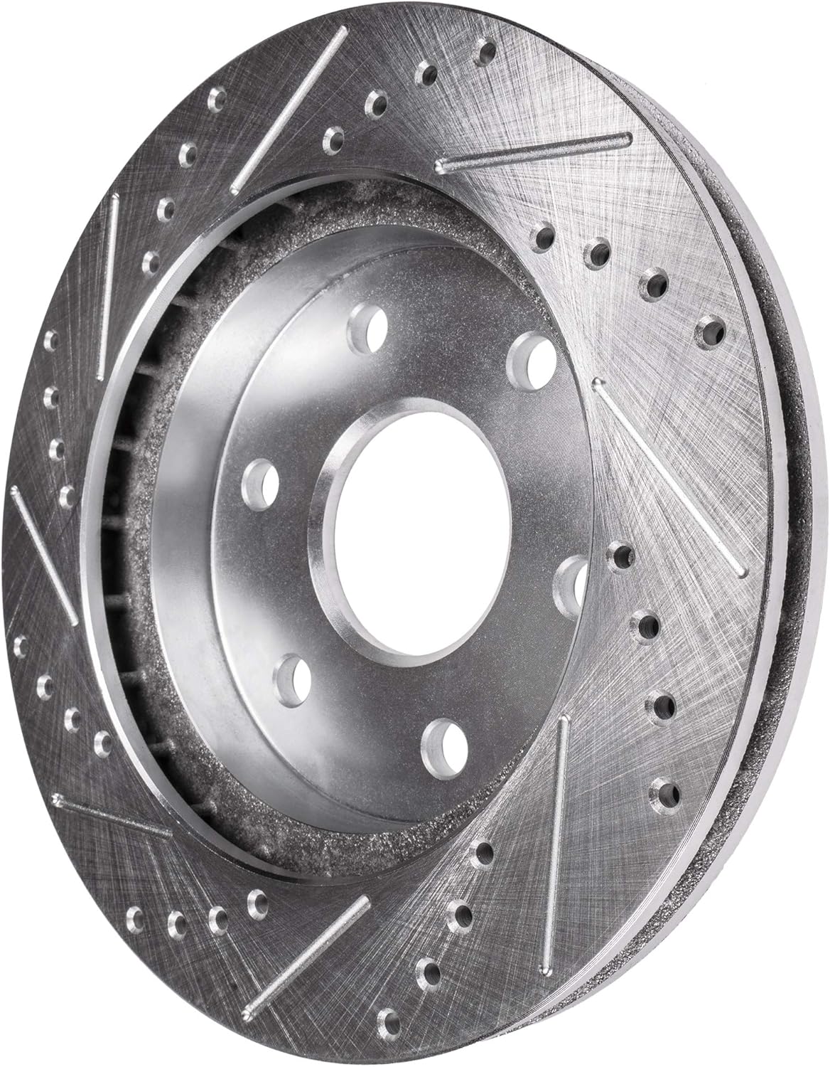 Rear Drilled & Slotted Brake Rotors 2pc Set I853