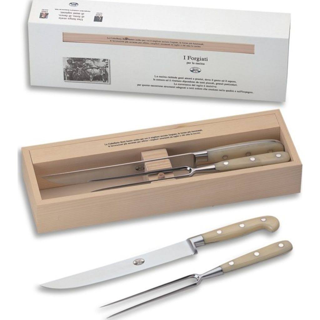 Ivory Lucite Carving Set L398