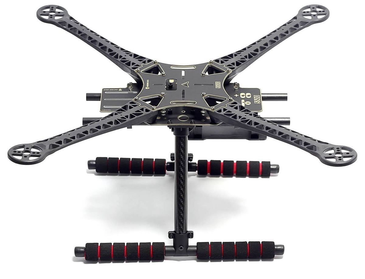 Quadcopter Fuselage Frame Kit PCB Version with Carbon Fiber Landing Gear Skid E65820