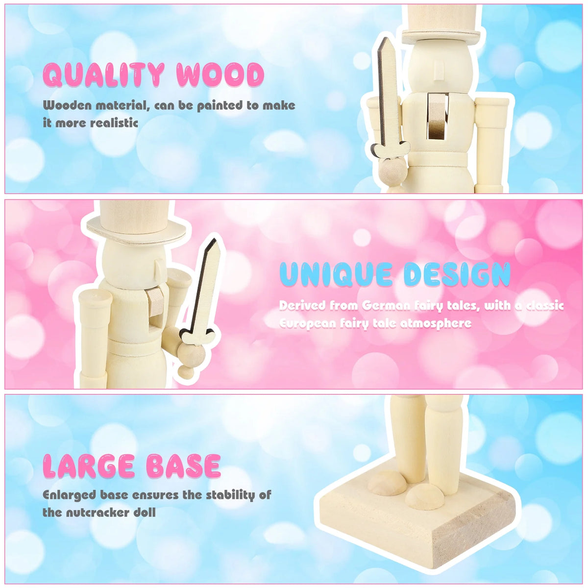 Unfinished Wooden Nutcracker Doll N901702