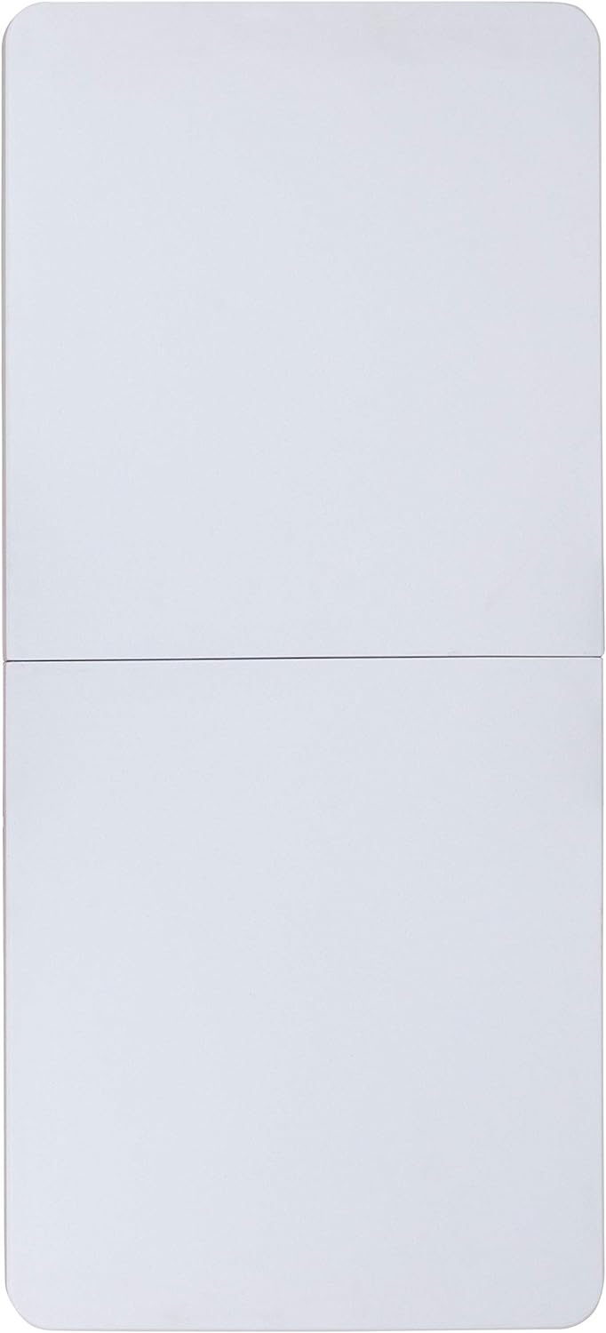 5-Foot Height Adjustable Bi-Fold Granite White Plastic Folding Table with Carrying Handle T99072