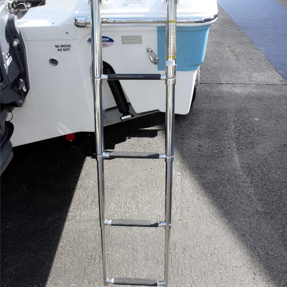 Stainless Steel Telescoping Pontoon Boat Ladder, 660 Pound Capacity, Pack of 2 G2059