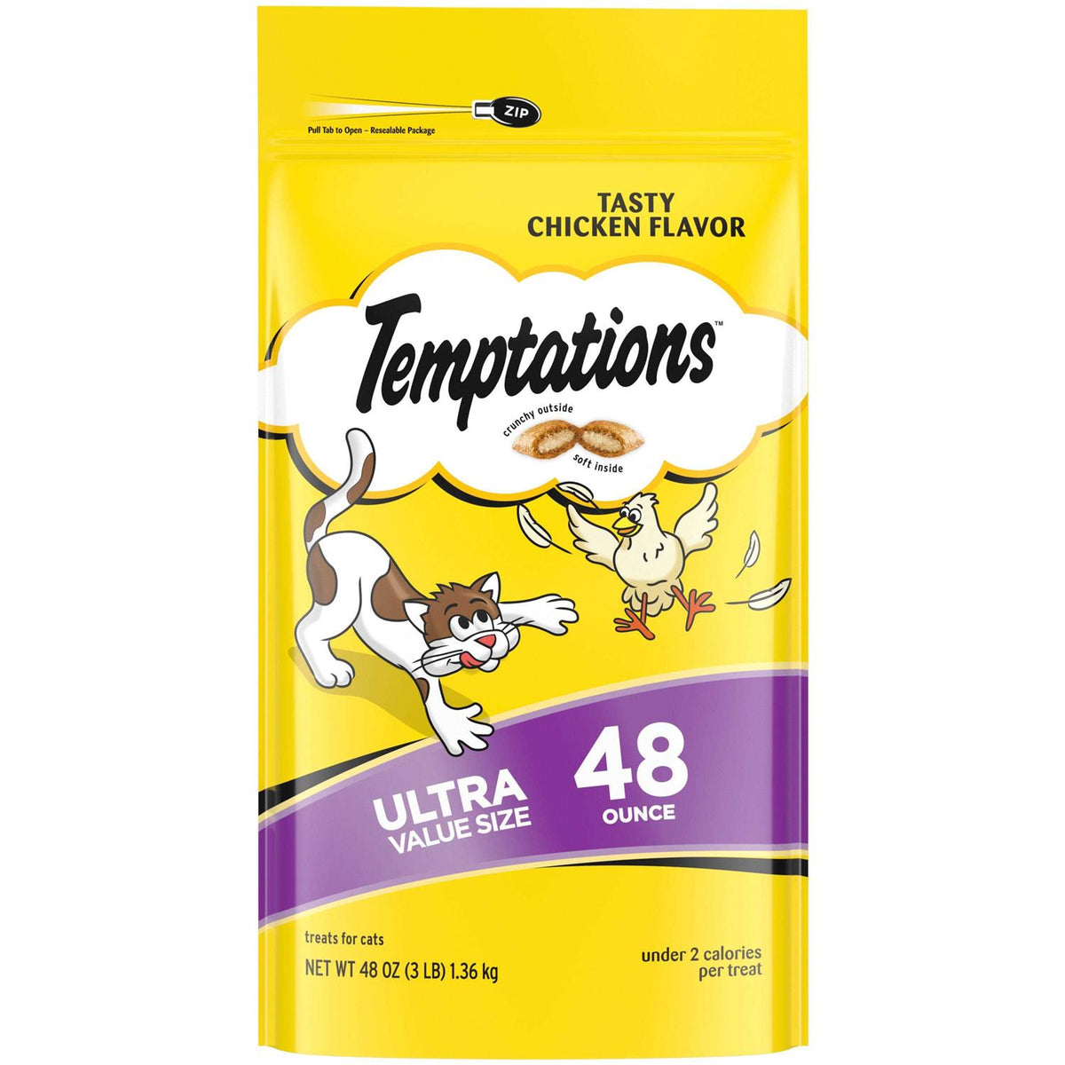 Chicken Flavor Crunchy and Soft Cat Treats F129892