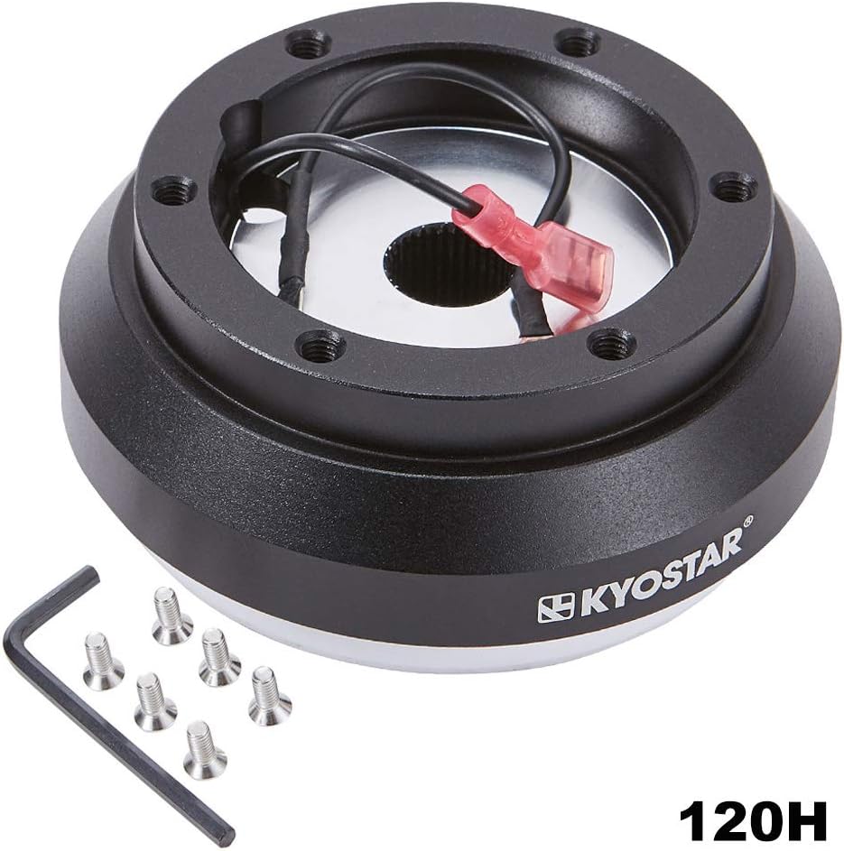 Black Aluminum Steering Wheel Hub Adapter Quick Release Boss Kit S77434