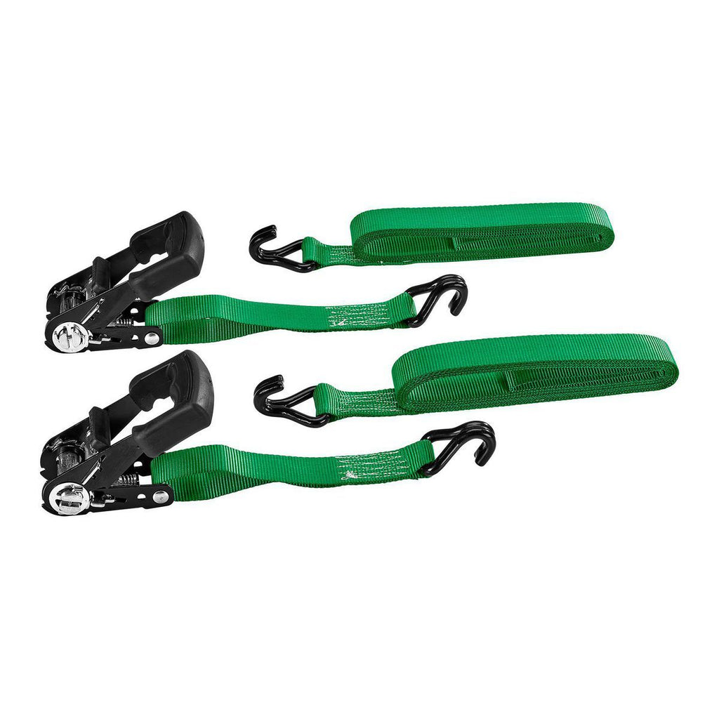 700 lb. Capacity 1-1/4 in. x 16 ft. Ratcheting Tie-Downs 2-Pack D689