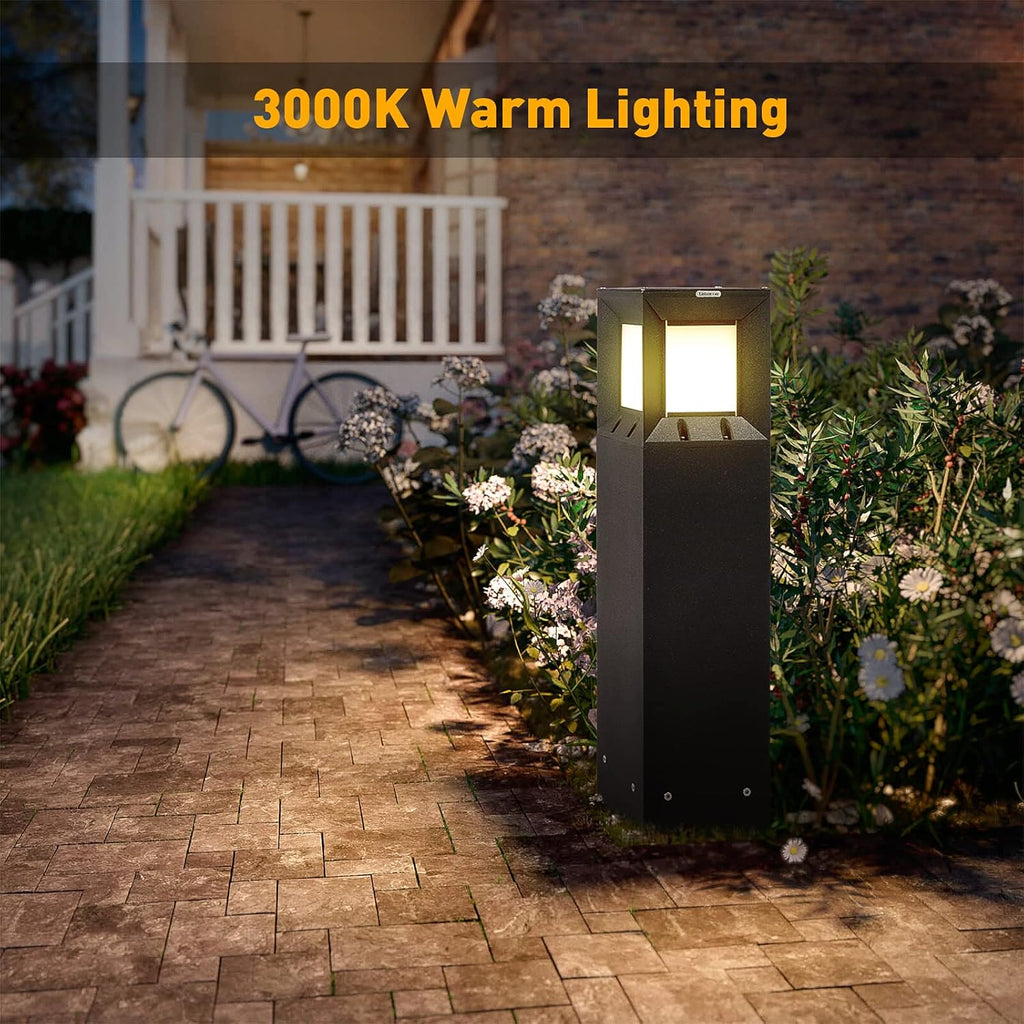 Solar IP54 Waterproof 3000K LED 32 Inches Outdoor Bollard Light G527707