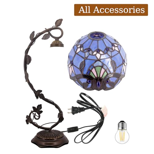 8 Inch Stained Glass Table Lamp V9735