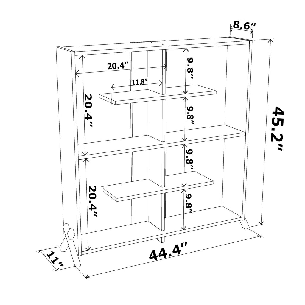 4 Tier Wood Bookshelf R112