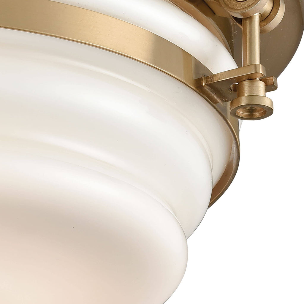 Satin Brass 3 Light Flush Mount S796395