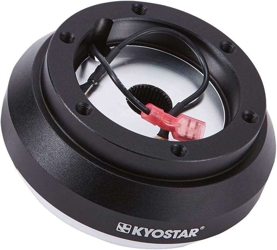 Black Aluminum Steering Wheel Hub Adapter Quick Release Boss Kit S77434