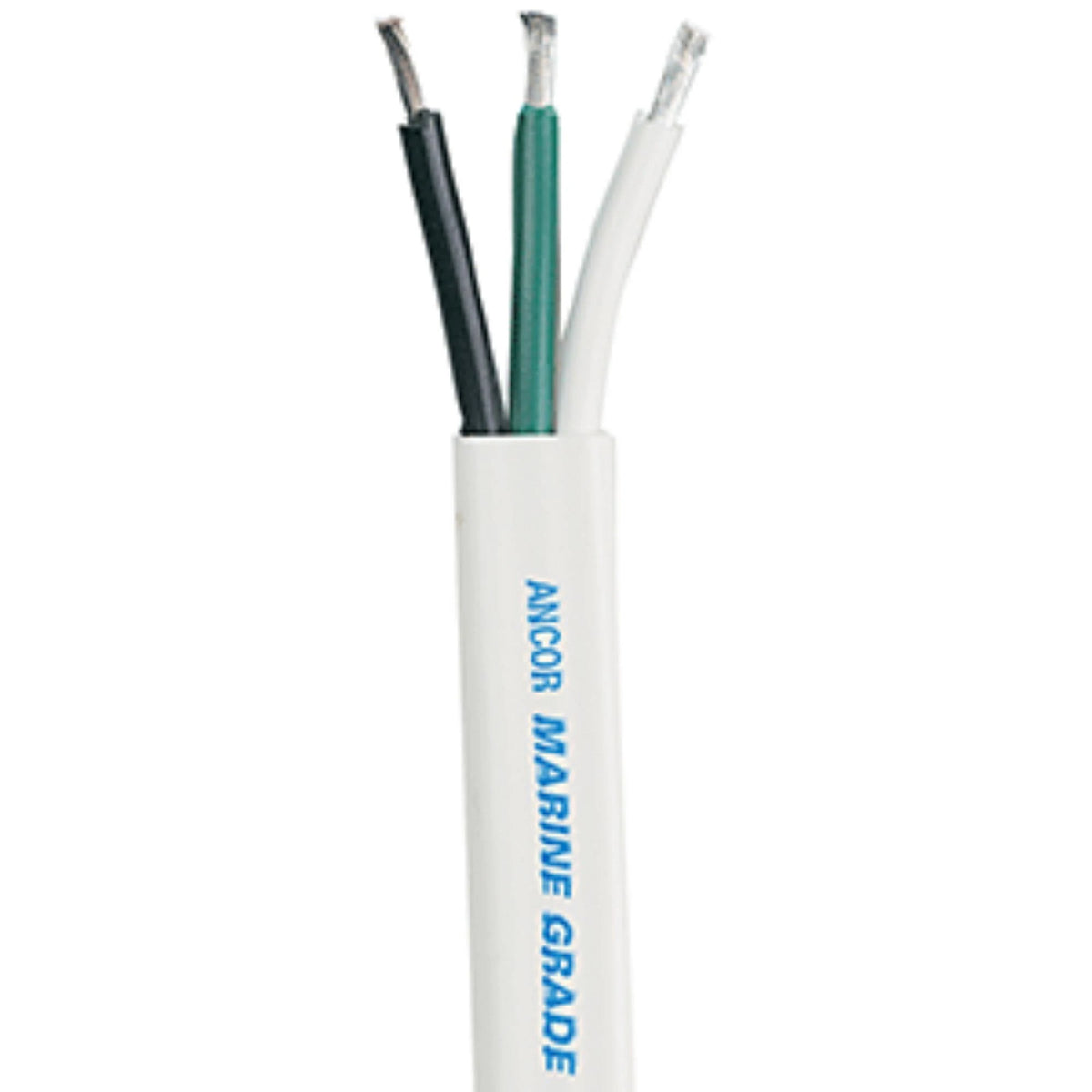 White 12/3 AWG Flat Triplex Cable F37623