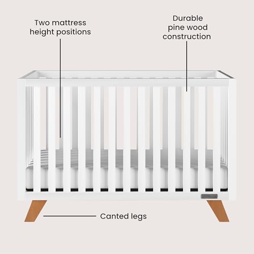 4-Piece Nursery Set with Crib, Dresser, Changing Table Topper, Chest, Nightstand A8452