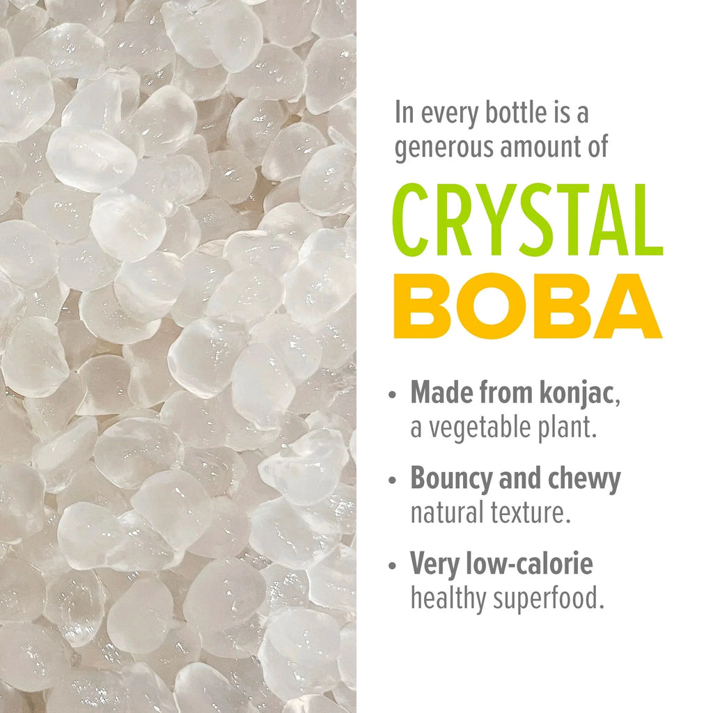 Assam Black, Hojicha Green, Mango Juices with Crystal Boba, 6-Pack of 12oz Bottles X15632