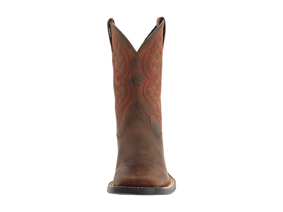 Distressed Brown Kids Quickdraw Boots T4232