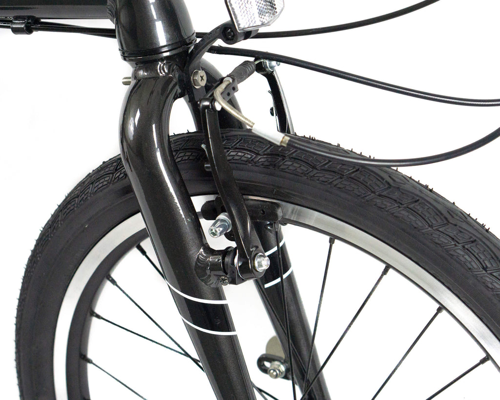 Dark Gray 20" Wheel 7-Speed Aluminum Alloy Folding Bike Y48678