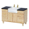 1:12 Wooden Sink Unit Cabinet Dollhouse Miniature Furniture O33718