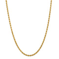 14kt Yellow Gold 4mm Diamond Cut Rope Chain with Lobster Clasp; 30 inch T92720