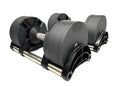 Adjustable Dumbbell 5 - 50 LB (Pair) Black with Tray Y6543